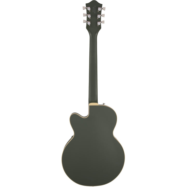 Gretsch G6659T Players Edition Broadkaster Jr. Center Block Single-Cut with String-Thru Bigsby Ebony Fingerboard Two-Tone Smoke Green