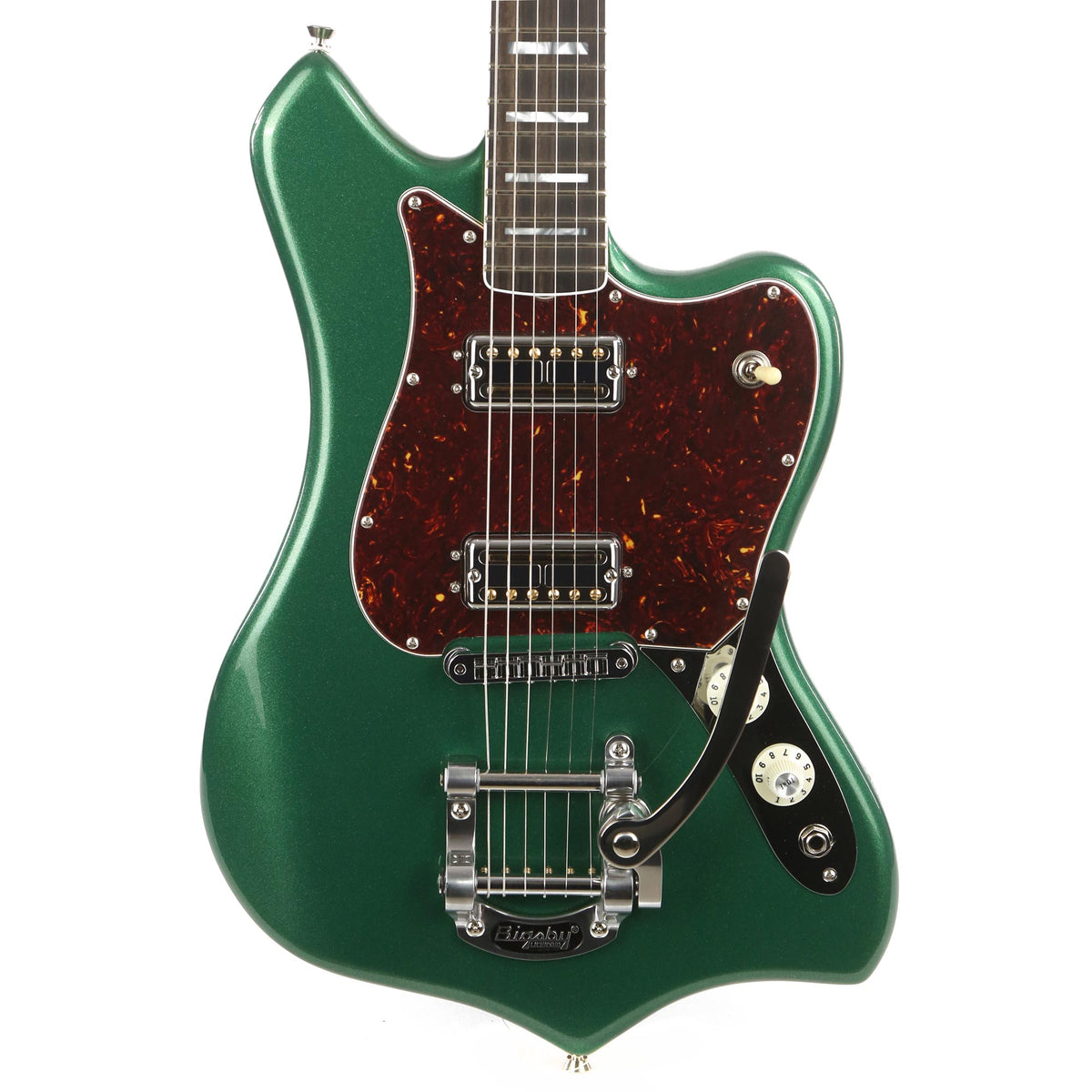 Fender Parallel Universe Maverick Dorado Cadillac Green — 1