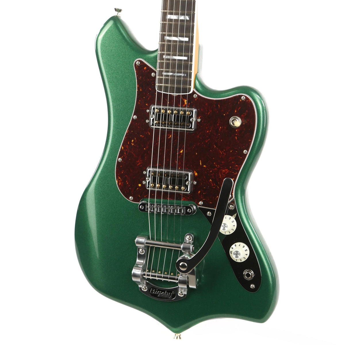 Fender Parallel Universe Maverick Dorado Cadillac Green — 7