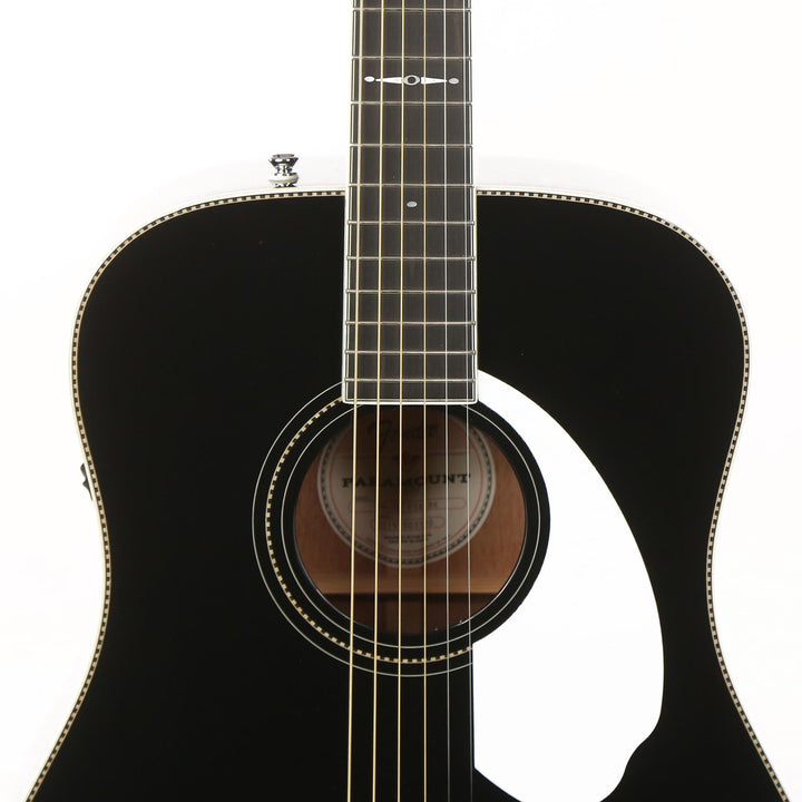 Fender PM-1 Deluxe Dreadnought Acoustic-Electric Black Used