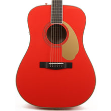 Fender PM-1E FSR Dreadnought Acoustic-Electric Fiesta Red Used
