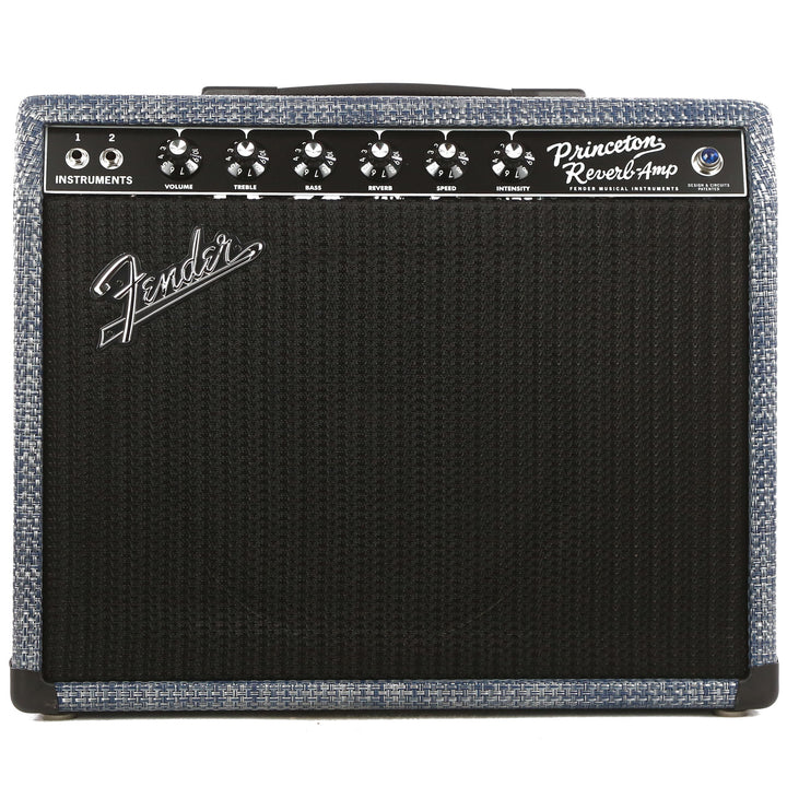 Fender 2020 Limited Edition Princeton Reverb Chilewich Denim and Celestion Alnico Blue