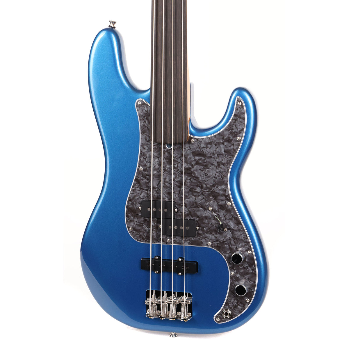 Fender Tony Franklin Fretless Precision Bass Lake Placid Blue — 7