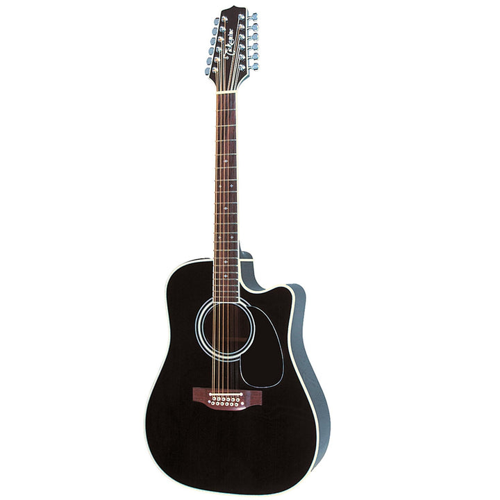 Takamine EF381SC 12-String Dreadnought Acoustic-Electric Black