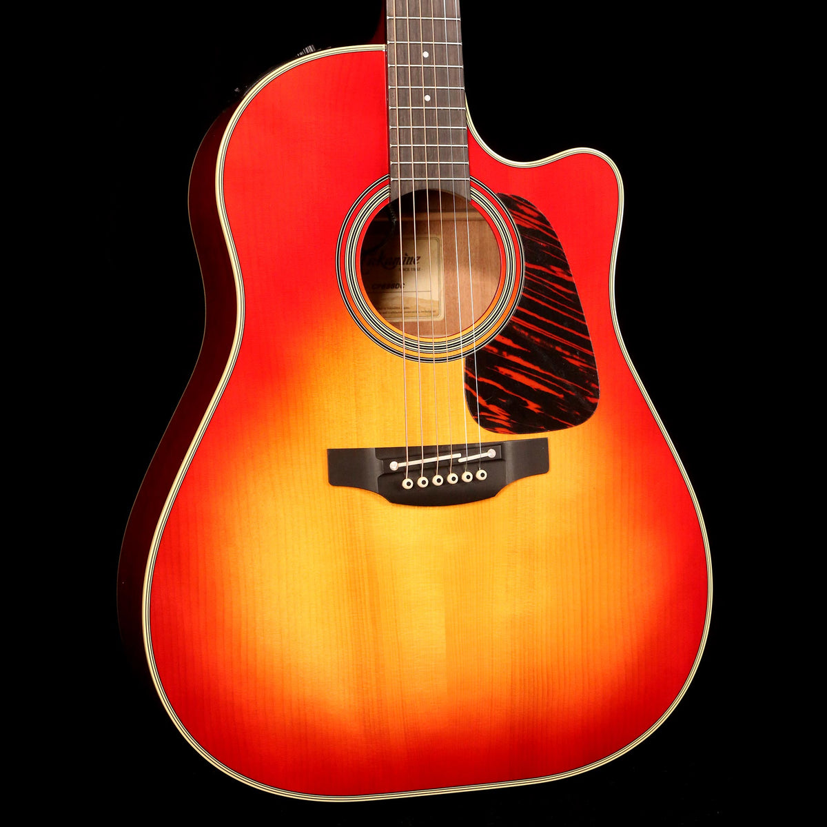 Takamine CP6SSDC Acoustic-Electric Gloss Cherry Sunburst — 5