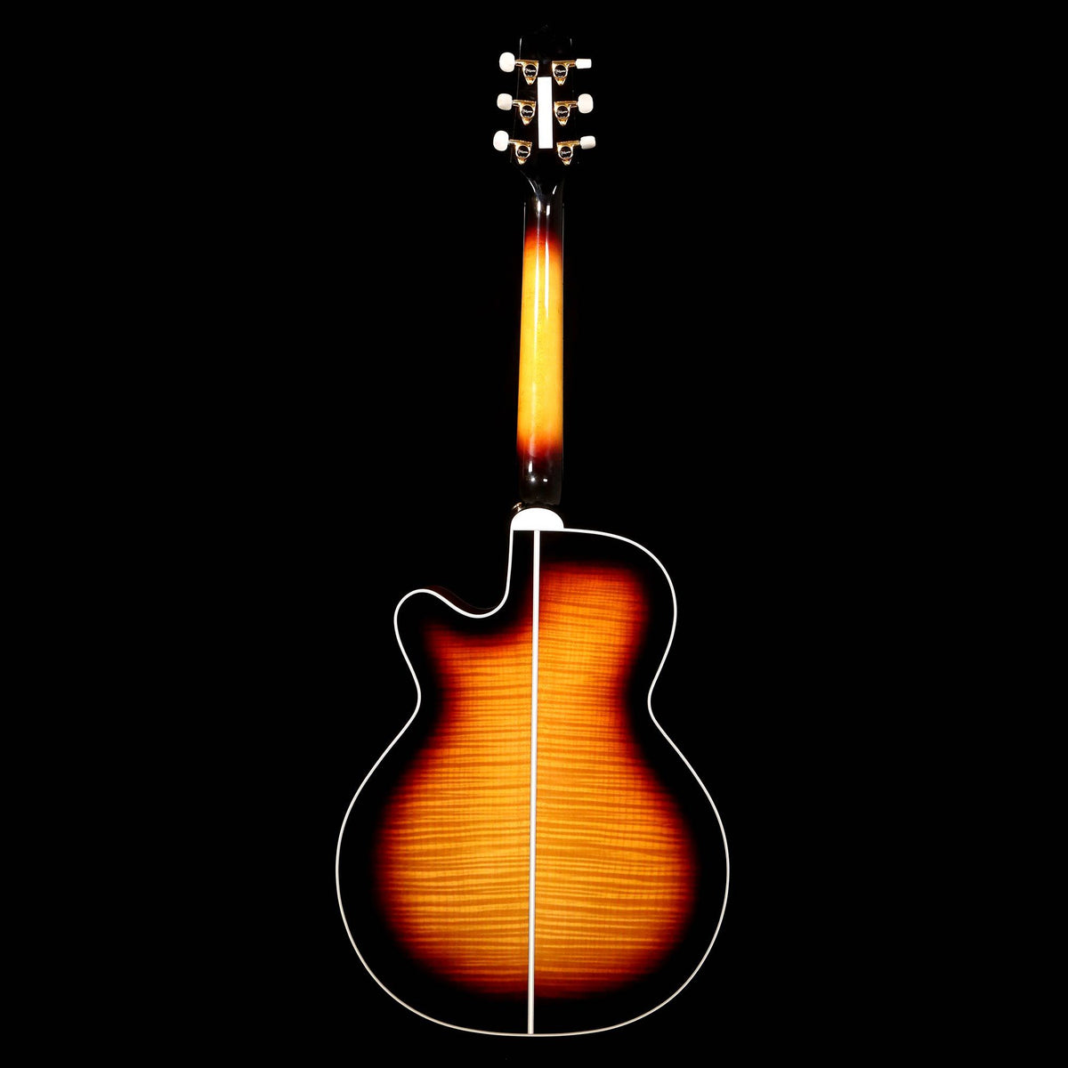 Takamine EF450C TT BSB Acoustic-Electric Gloss Brown Sunburst — 3