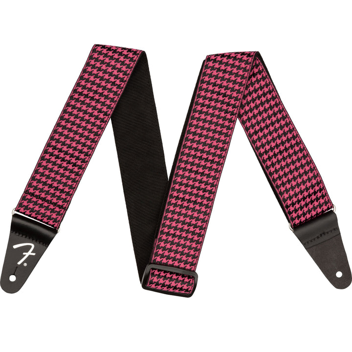 Fender Houndstooth Jacquard Strap Pink