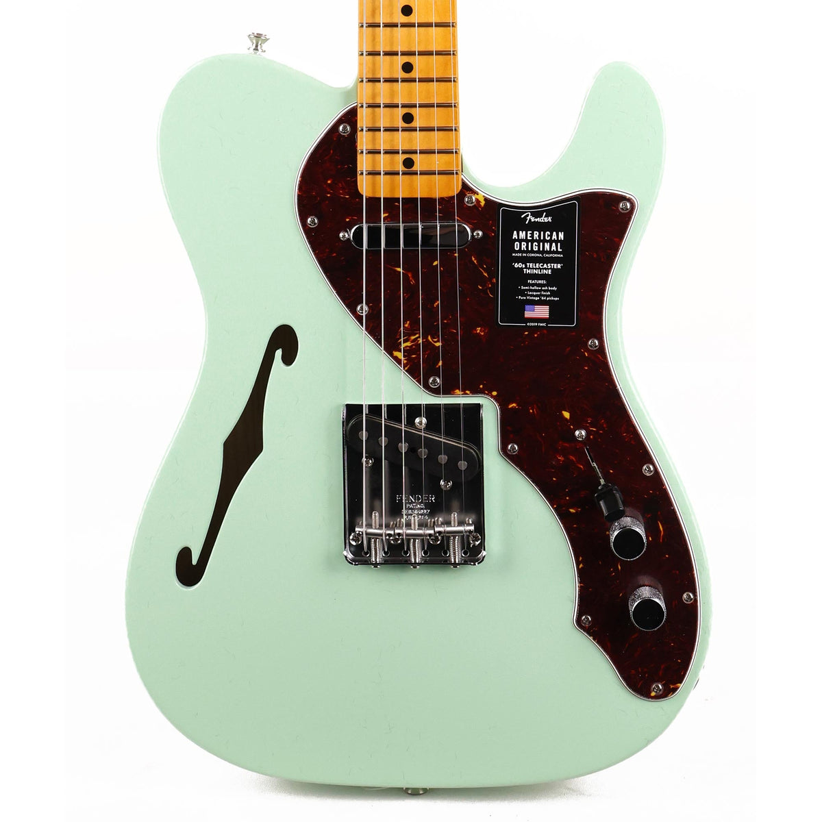 Fender American Original '60s Telecaster Thinline Surf Green — 1