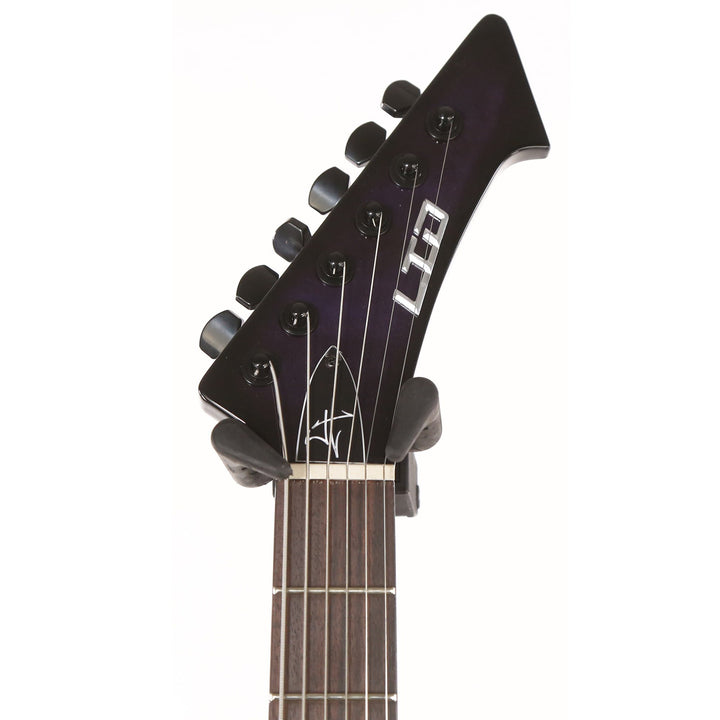 ESP James Hetfield Snakebyte Baritone See Thru Purple Sunburst 2017