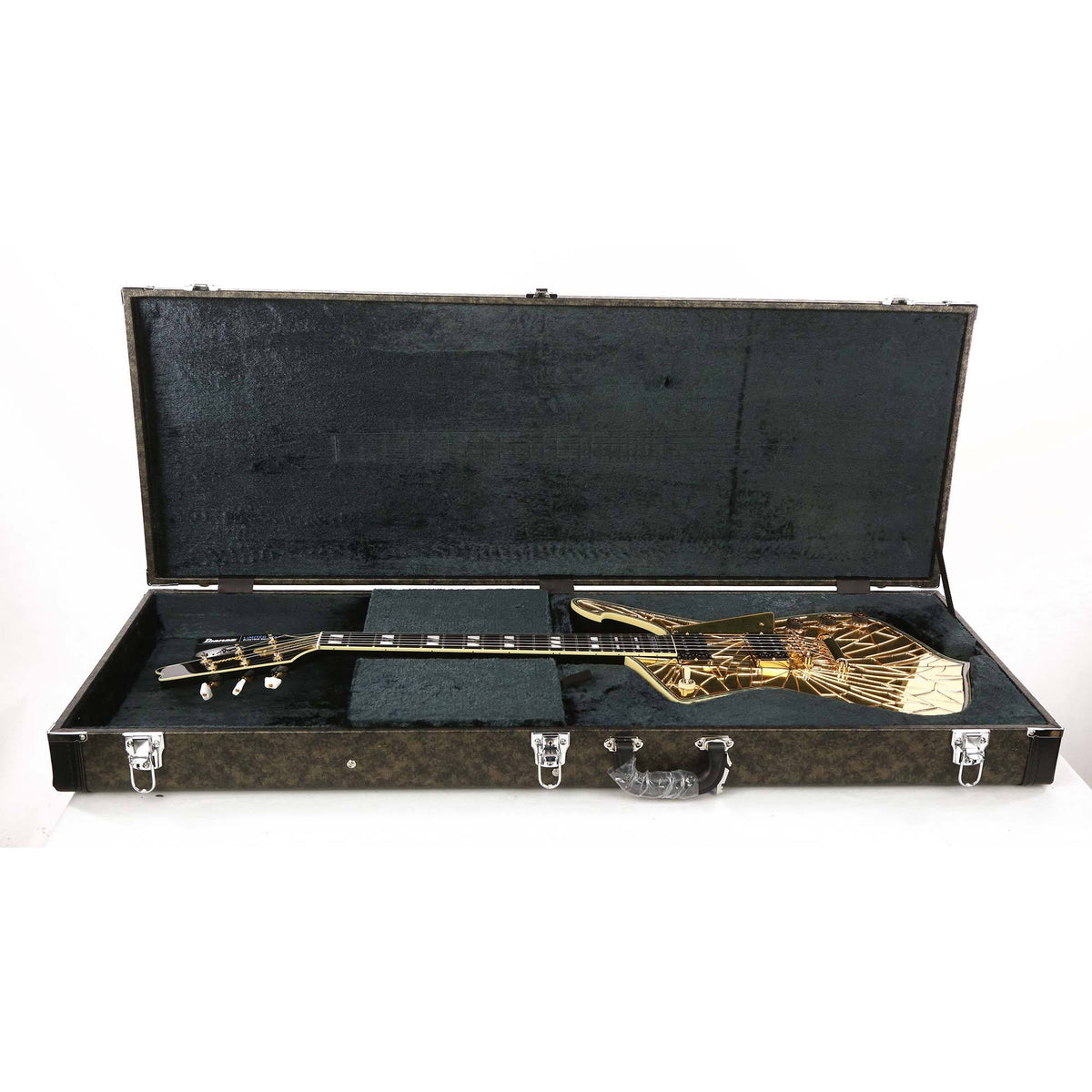 Ibanez PS4CM Paul Stanley Signature Cracked Mirror Gold — 7