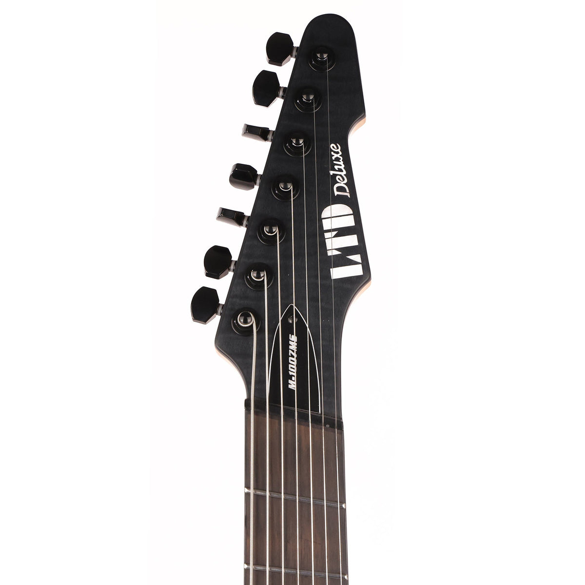 ESP LTD M-1007MS Multi-Scale 7-String See Thru Black Satin — 4