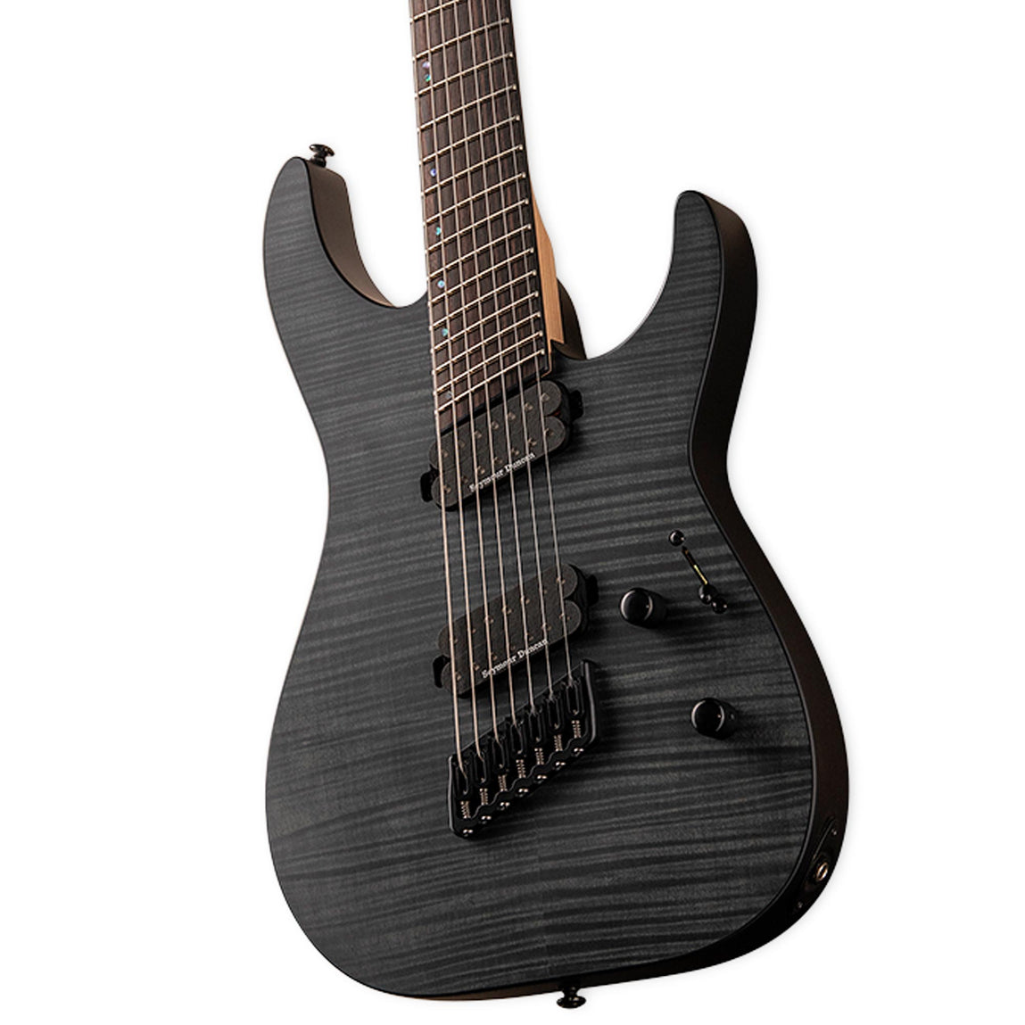 ESP LTD M-1007MS Multi-Scale 7-String See Thru Black Satin Used