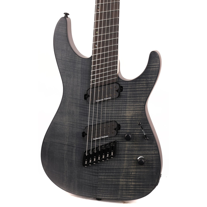 ESP LTD M-1007MS Multi-Scale 7-String See Thru Black Satin