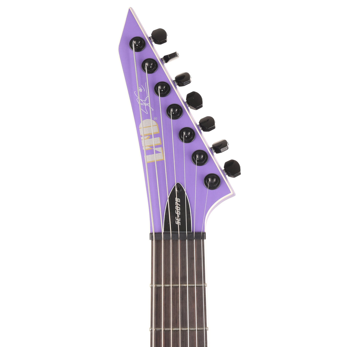 ESP LTD Stephen Carpenter Signature 7-String SC-607 Baritone Purple Satin — 4