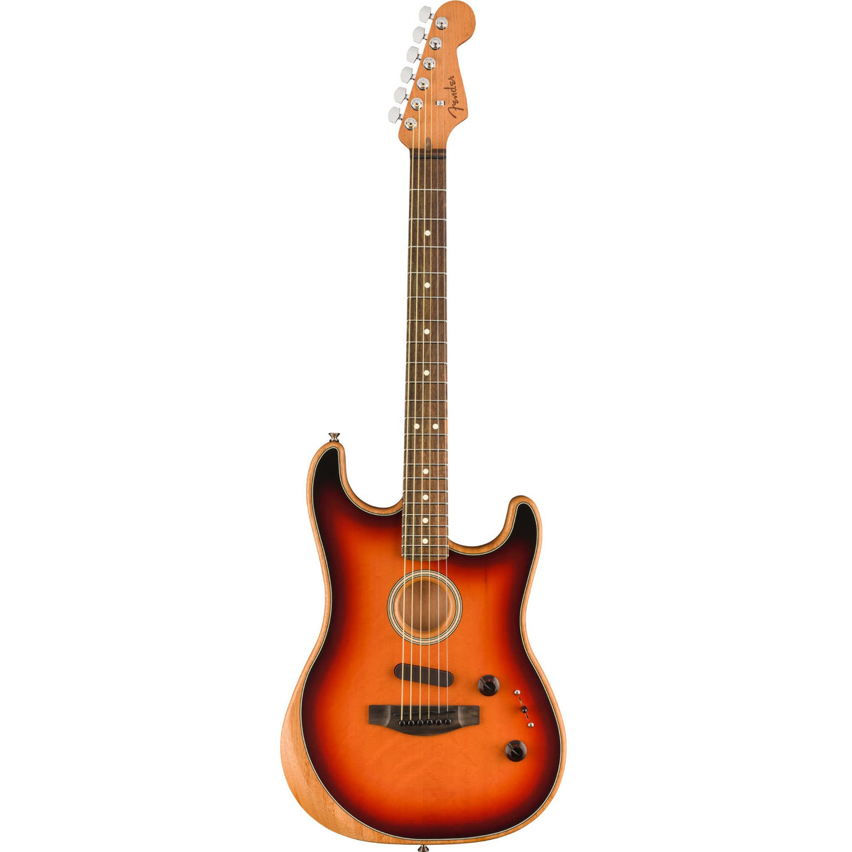Fender Acoustasonic Stratocaster 3-Tone Sunburst Used — 2