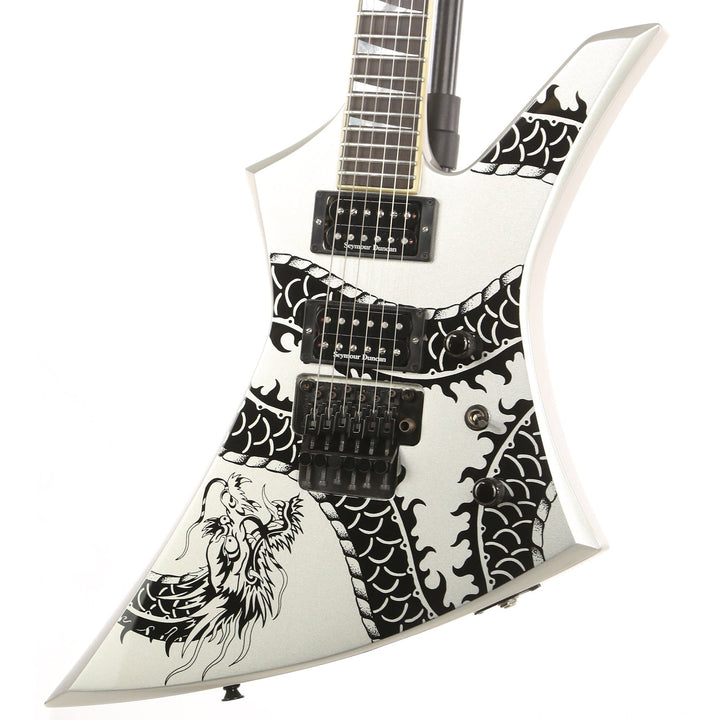 Jackson USA KE2 Kelly Dragon Graphic Silver 2003
