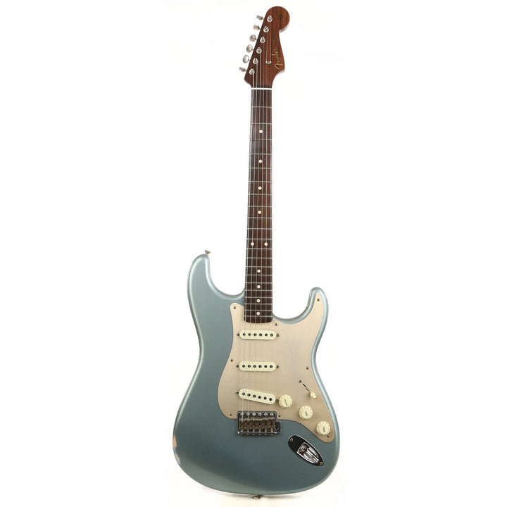 Fender Custom Shop Fat '50s Stratocaster Masterbuilt Dennis Galuszka Brazilian Rosewood Neck Aged Blue Ice Metallic