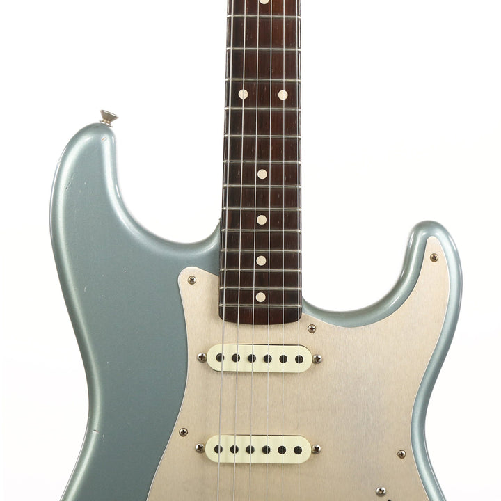 Fender Custom Shop Fat '50s Stratocaster Masterbuilt Dennis Galuszka Brazilian Rosewood Neck Aged Blue Ice Metallic