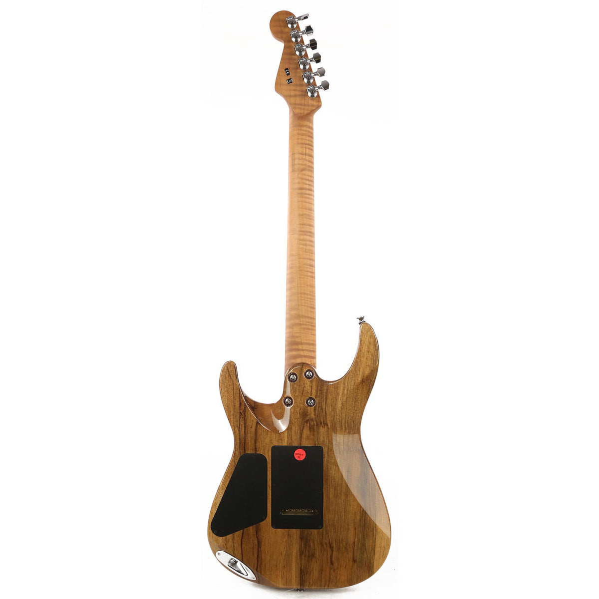 Charvel Custom Shop Dinky DK24 Black Korina Masterbuilt Red Dave NAMM 2020 Display Guitar — 3
