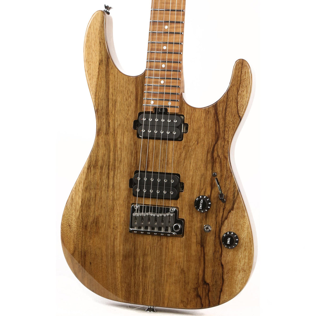 Charvel Custom Shop Dinky DK24 Black Korina Masterbuilt Red Dave NAMM 2020 Display — 6