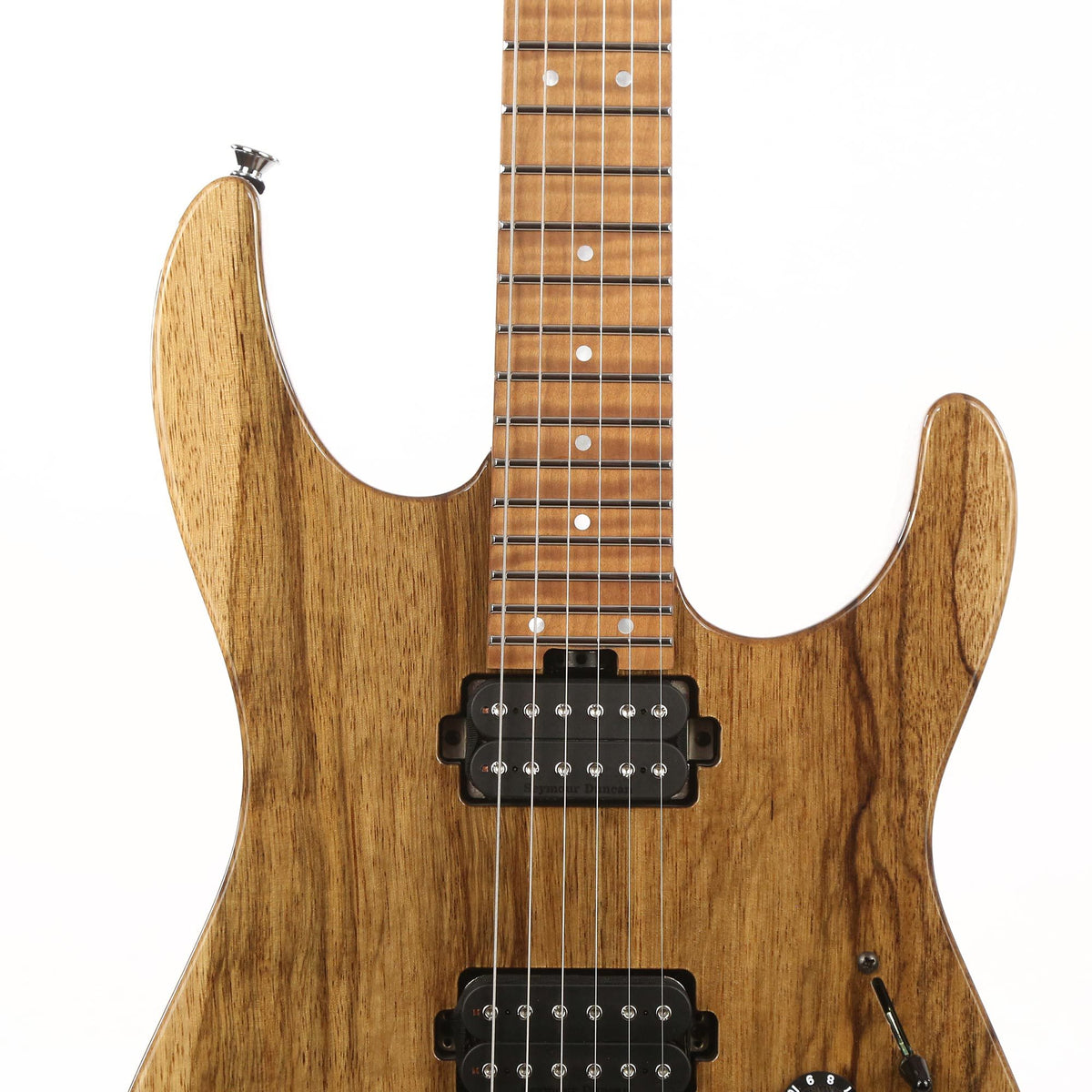 Charvel Custom Shop Dinky DK24 Black Korina Masterbuilt Red Dave NAMM 2020 Display — 7