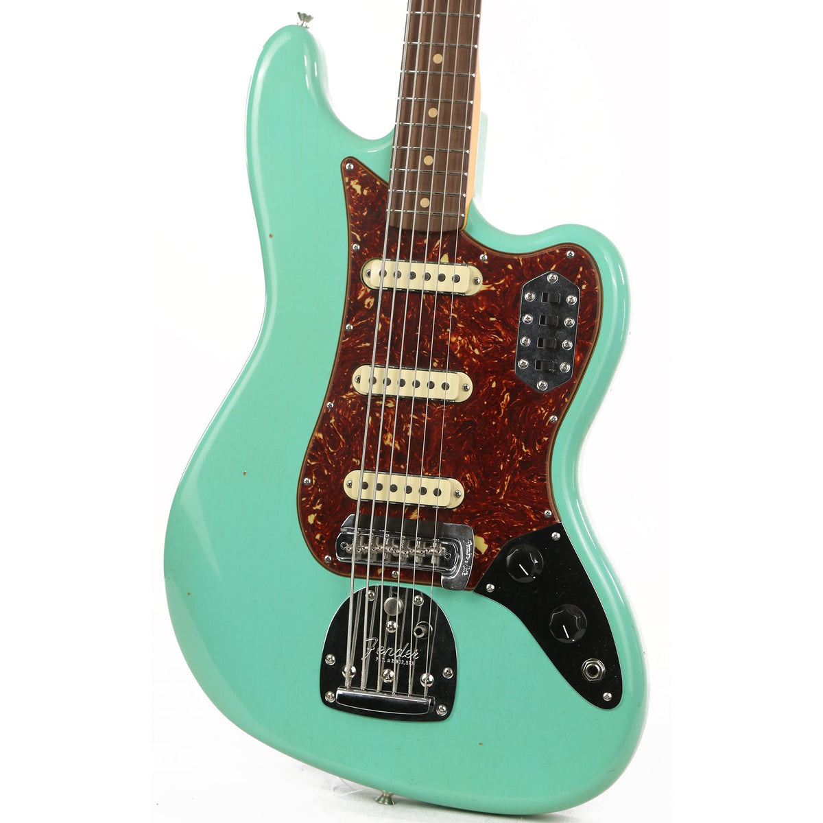 Fender Custom Shop 1963 Bass VI Reissue NAMM 2020 Display Journeyman Relic Faded Foam Green — 6