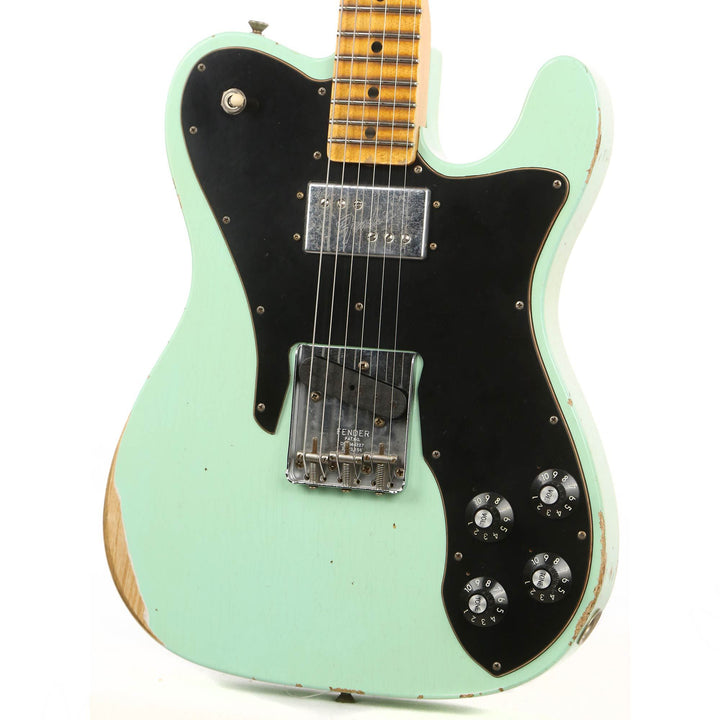 Fender Custom Shop 1972 Telecaster Custom Thinline Reissue NAMM 2020 Display Relic Faded Aged Surf Green