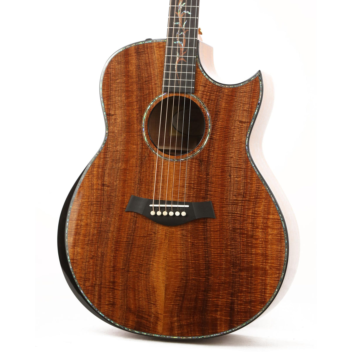 Taylor Custom Shop Grand Orchestra Master Grade Hawaiian Koa NAMM 2020 Display Guitar — 7