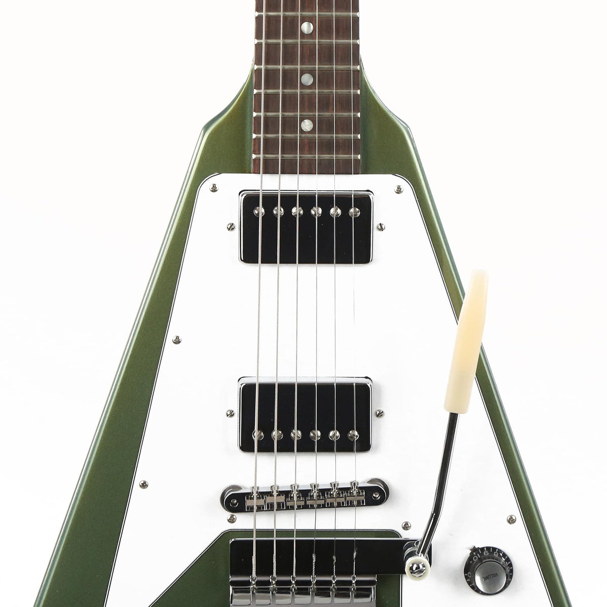 Gibson Custom Shop 1967 Mahogany Flying V Reissue Antique Pelham Blue 2020 NAMM Display Guitar — 6