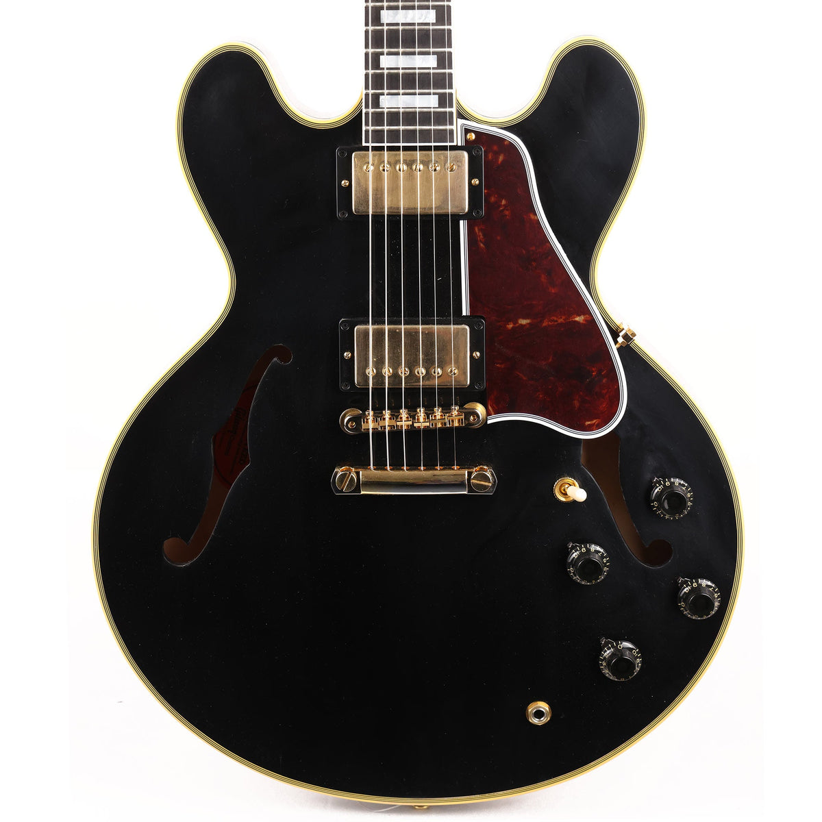 Gibson Custom Shop 1959 ES-355 Reissue Stopbar VOS Ebony Guitar — 1