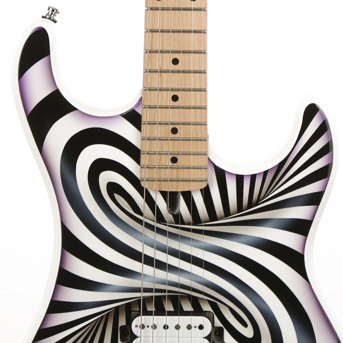Kramer The 84 NAMM 2020 Display Guitar Bo Pittman Art Black and
