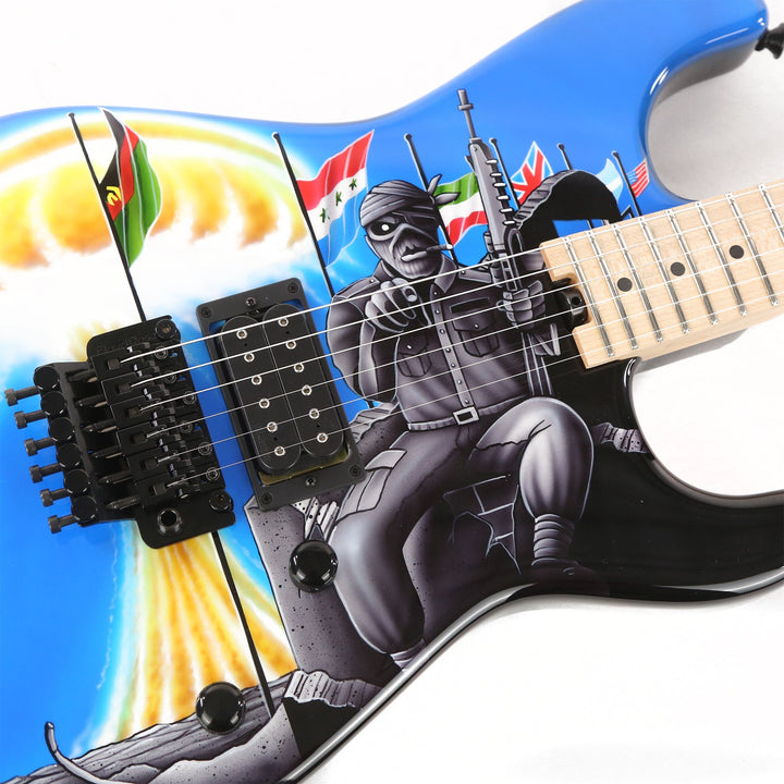 Jackson Custom Shop Limited Edition Signature Adrian Smith 2 Minutes To Midnight Handpainted San Dimas