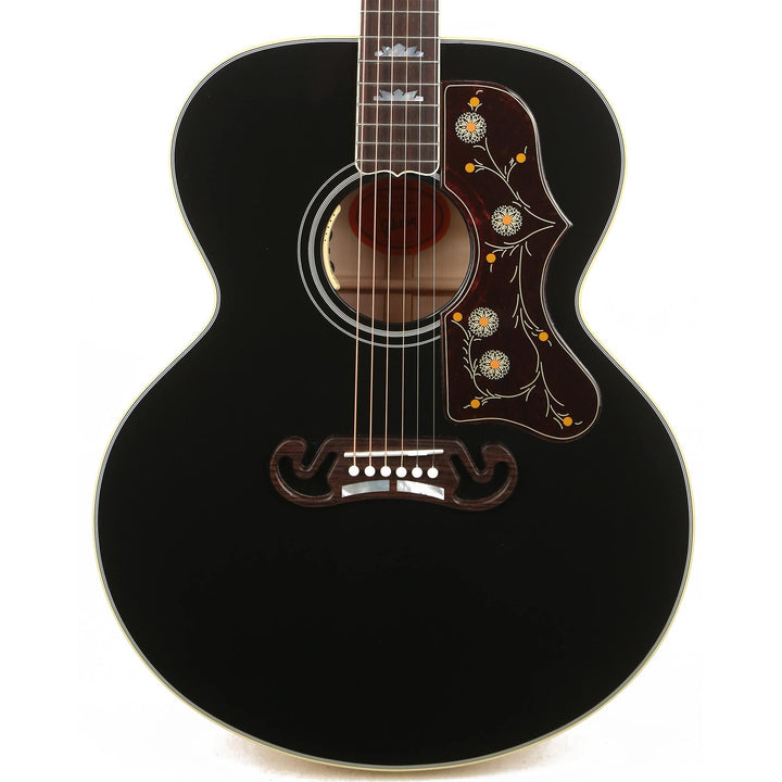 Gibson SJ-200 Acoustic-Electric Made 2 Measure Ebony Top Natural Back and Sides
