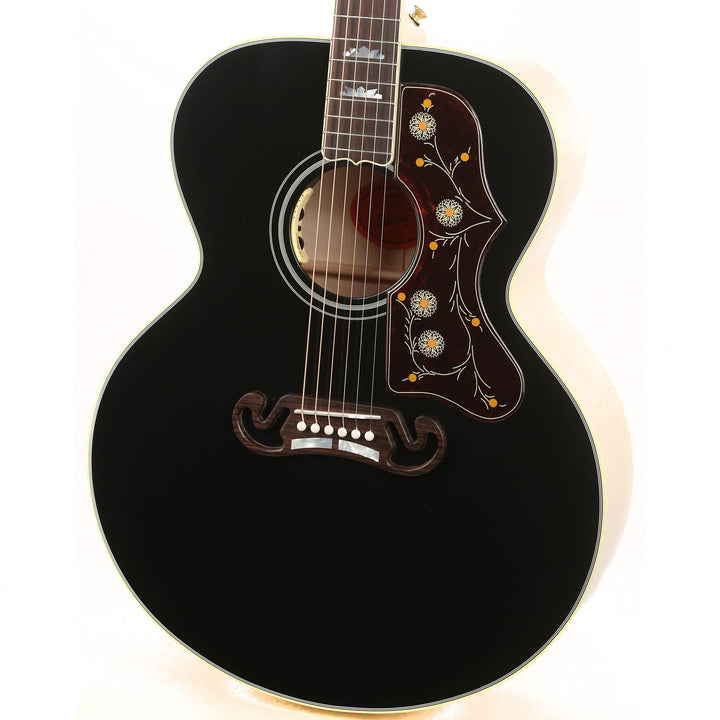 Gibson SJ-200 Acoustic-Electric Made 2 Measure Ebony Top Natural Back and Sides