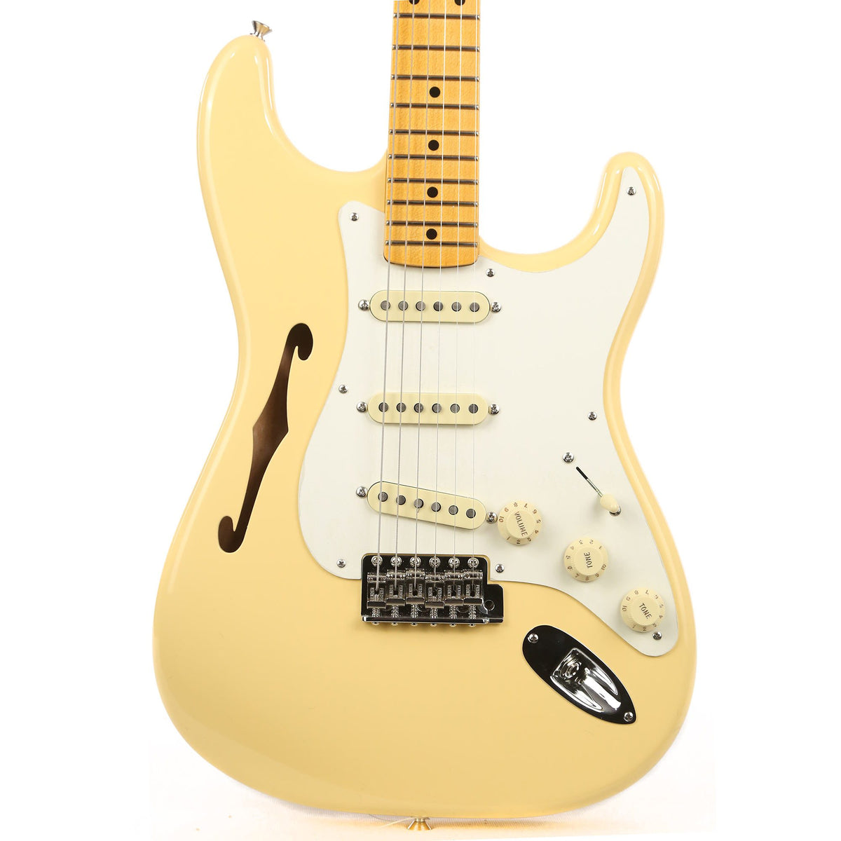 Fender Artist Series Eric Johnson Signature Stratocaster Thinline Vintage White 2018 — 1