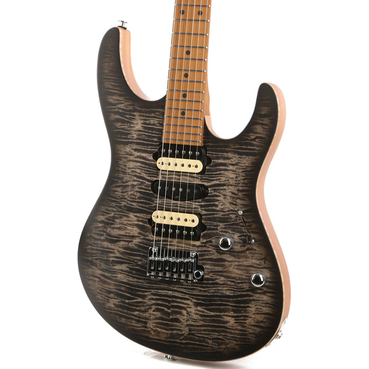 Suhr Modern Satin Flame Trans Charcoal Burst 2020 Limited Edition