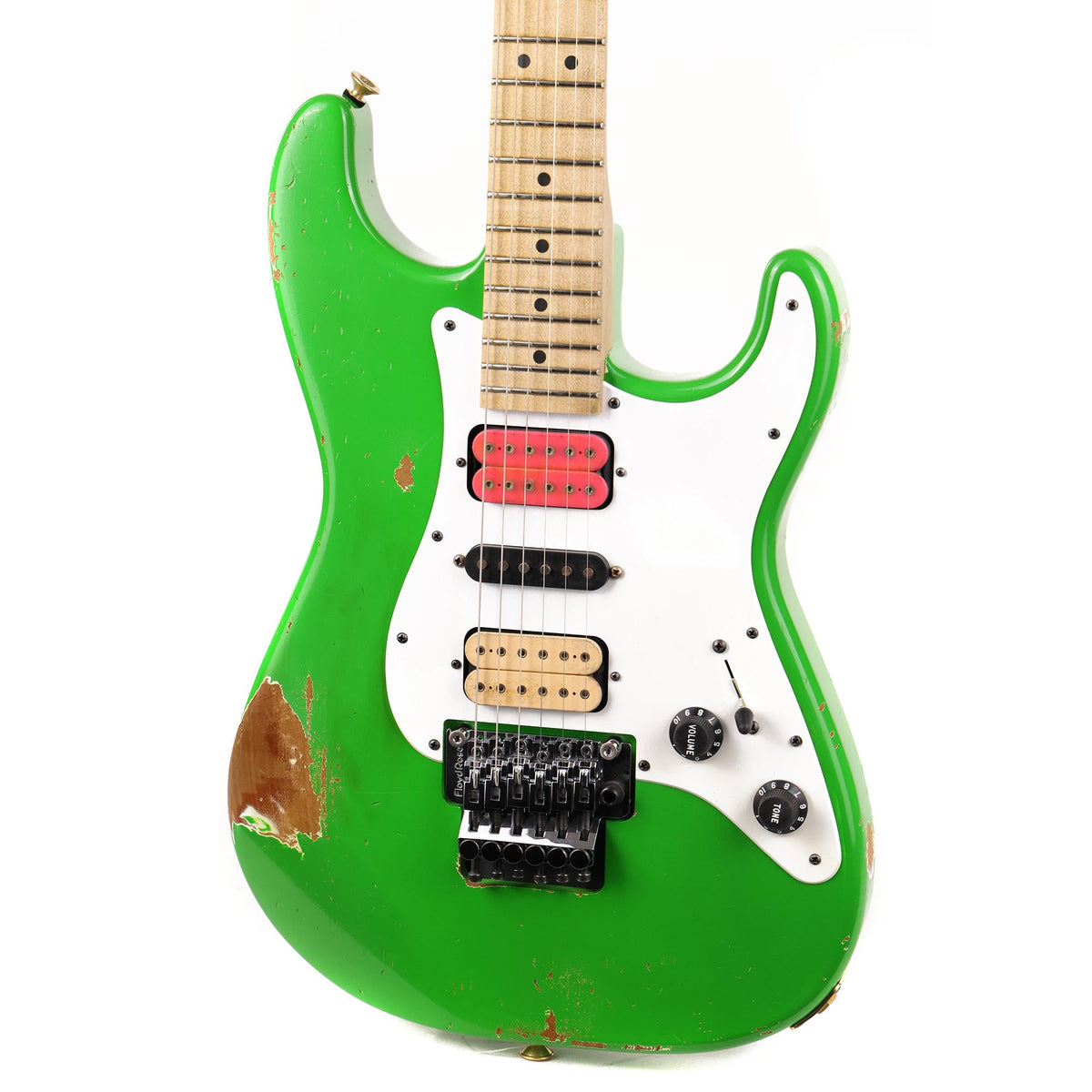 Charvel Custom Shop So Cal HSH Nitro Aged Slime Green — 7