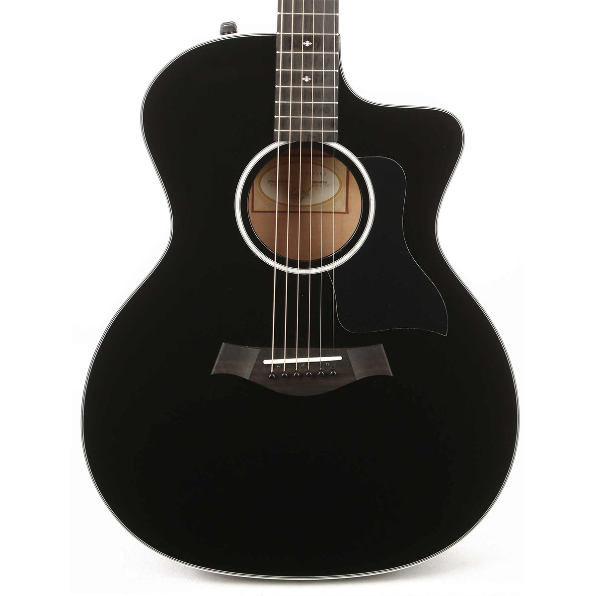 Taylor 214ce-BLK DLX Grand Auditorium Acoustic-Electric Black — 1
