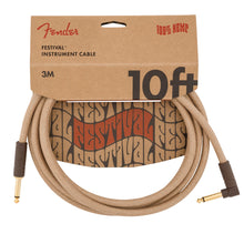 Fender Festival Hemp 10 Foot Instrument Cable Natural