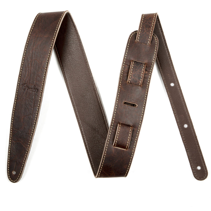 Fender Artisan Crafted Brown Leather Strap 2