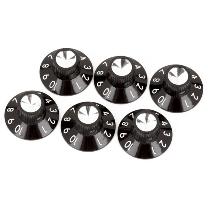 Fender Pure Vintage Black-Silver Skirted Amplifier Knobs