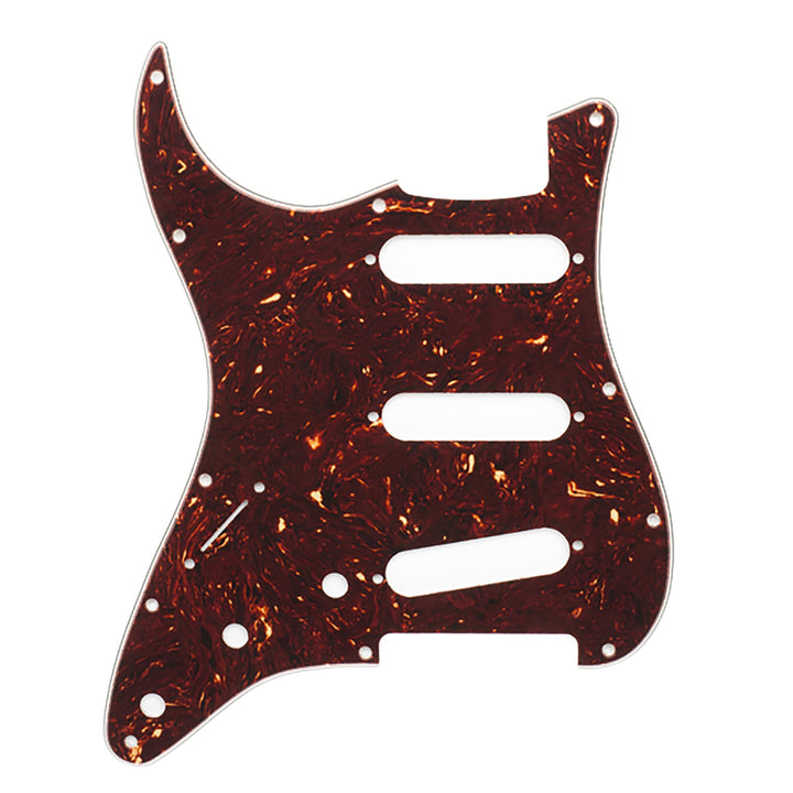 Fender 11-Hole Modern Stratocaster Left Hand S/S/S Pickguard Brown Tortoise