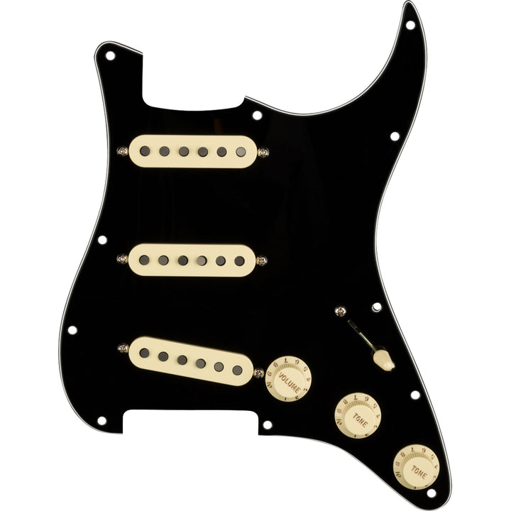Fender Pre-Wired Strat 3-Ply Black Pickguard Custom Shop Fat 50's Single-Coils