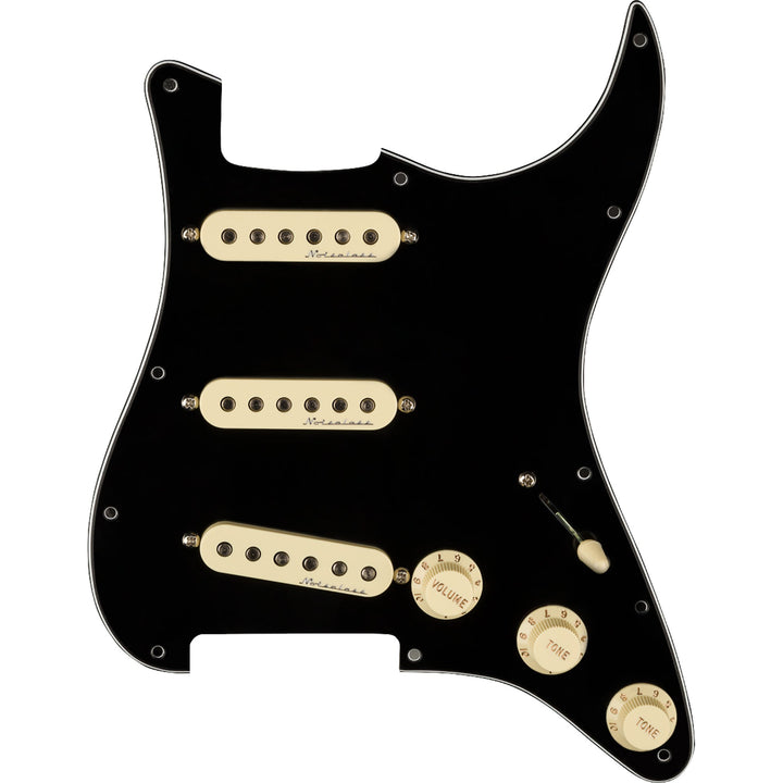 Fender Pre-Wired Strat 3-Ply Black Pickguard Hot Noiseless Single-Coils