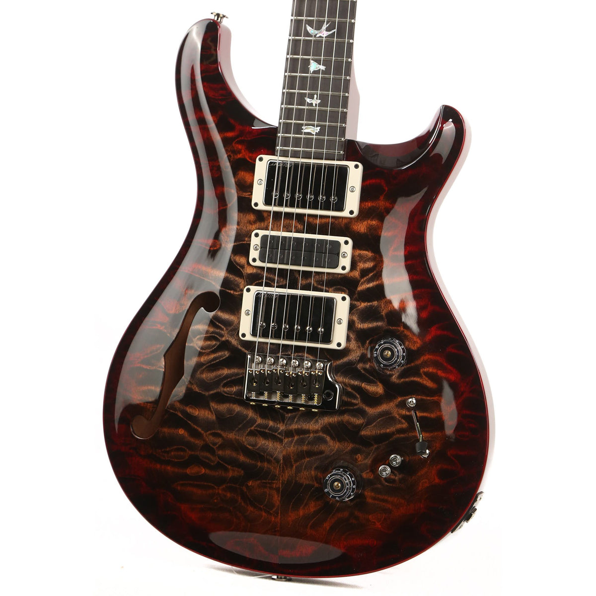 PRS Special 22 Semi-Hollow Wood Library Burnt Maple Leaf 2019 — 6