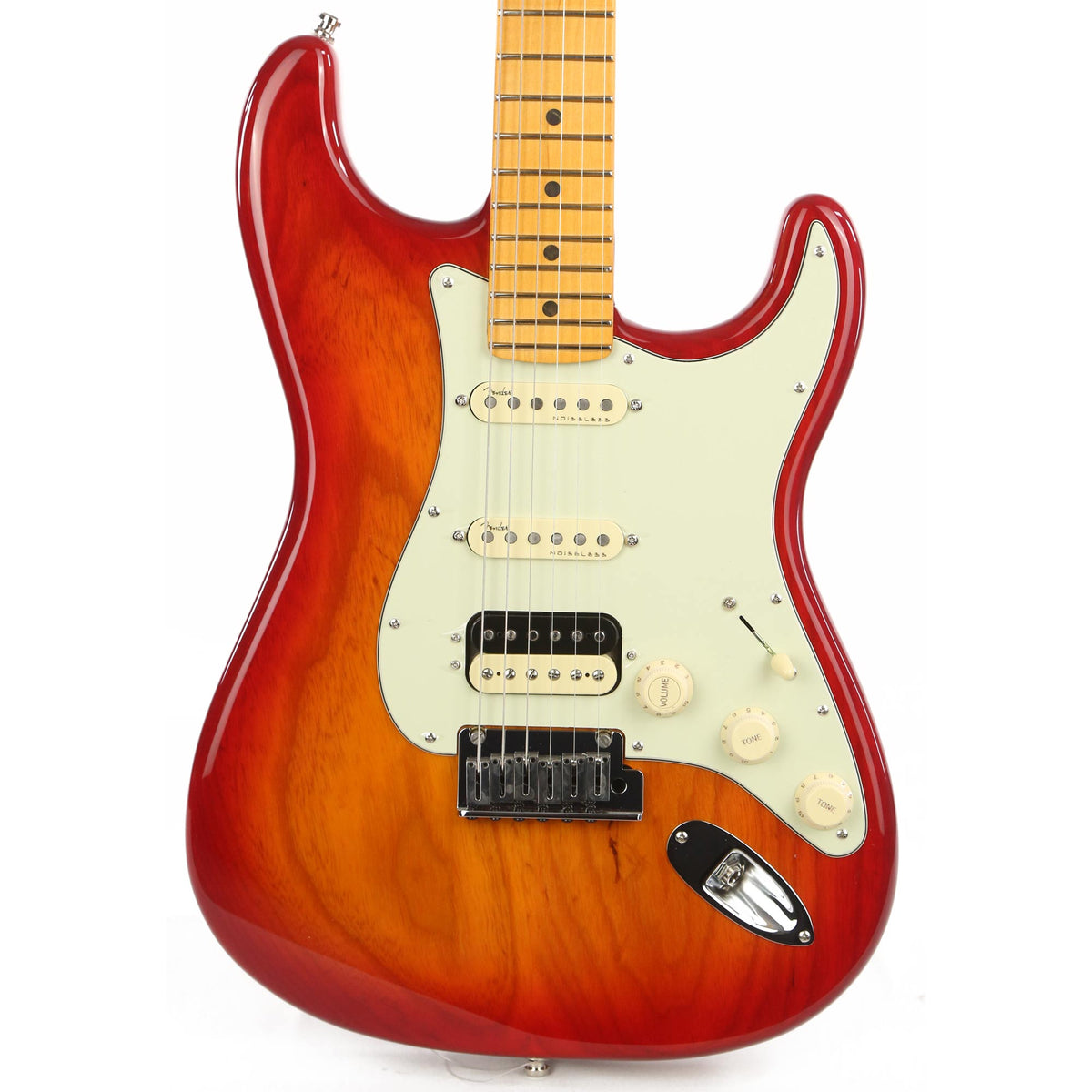 Fender American Ultra Stratocaster HSS Plasma Red Burst — 1