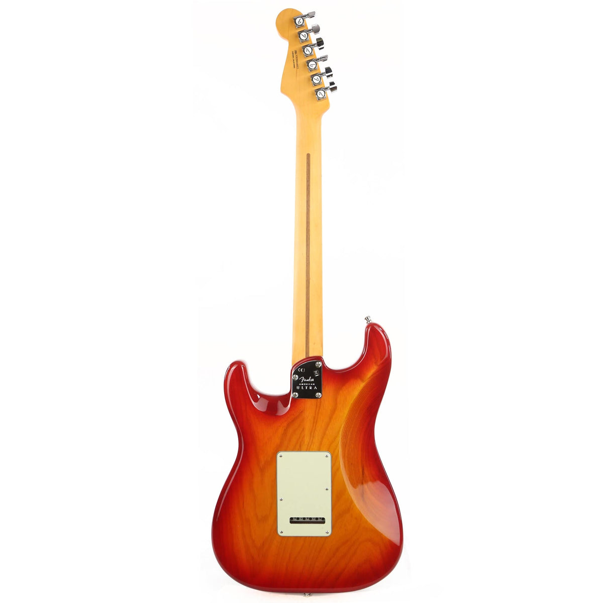 Fender American Ultra Stratocaster HSS Plasma Red Burst — 3