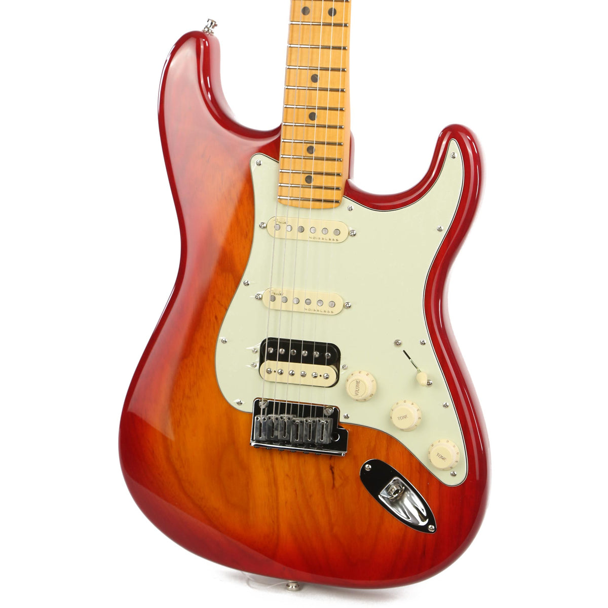 Fender American Ultra Stratocaster HSS Plasma Red Burst — 7