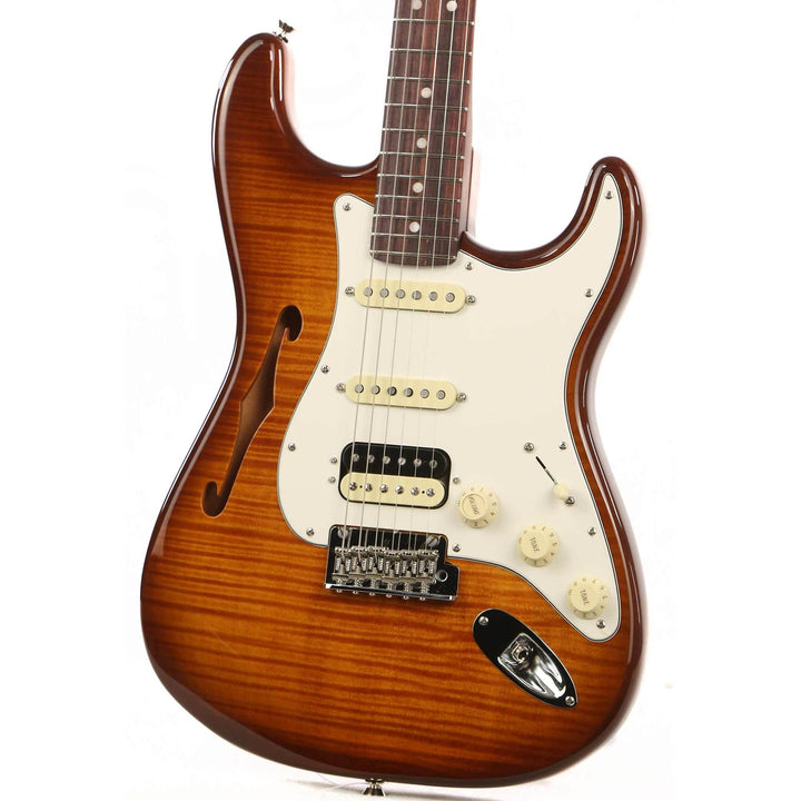 Fender Rarities Stratocaster Thinline HSS Rosewood Neck Violin Burst 2019