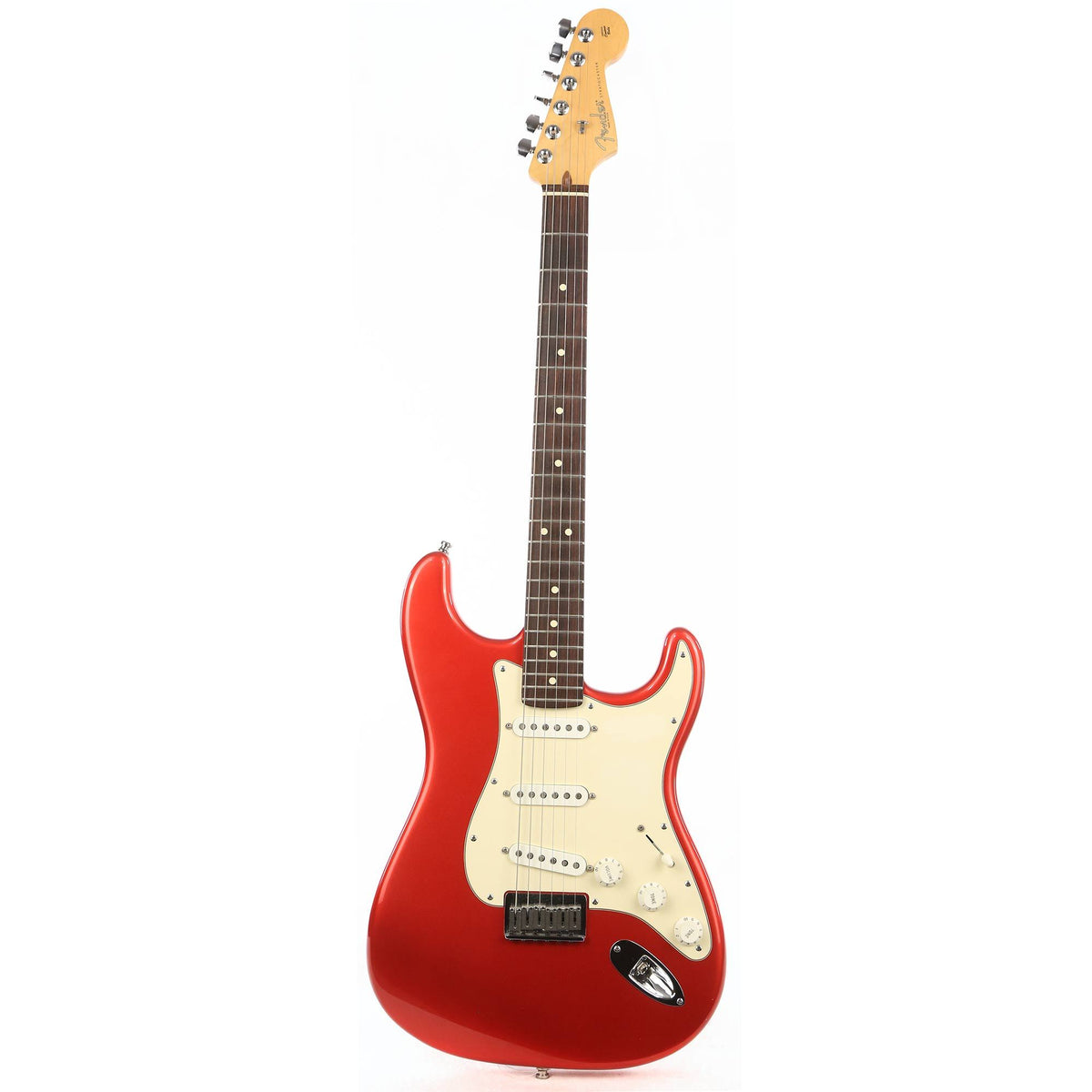 Fender American Standard Stratocaster Hardtail Chrome Red 2001 — 2